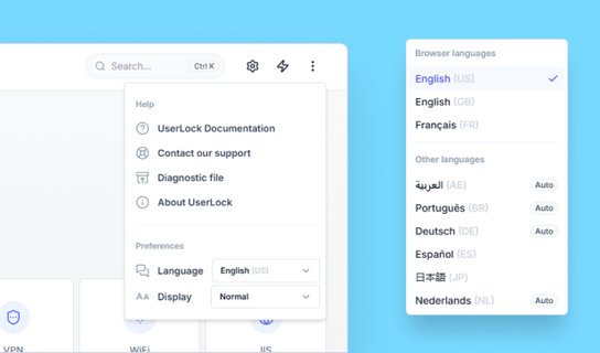 More language support
