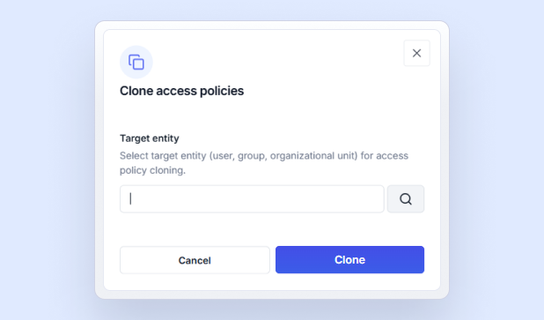 Clone access policies