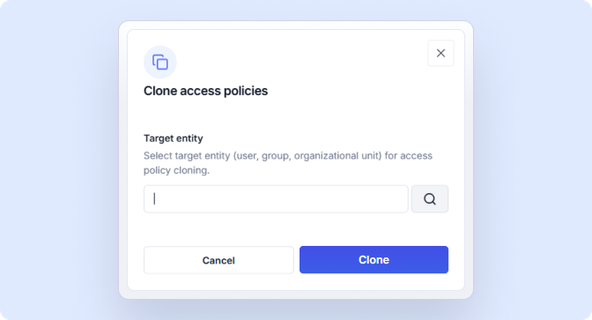 Clone access policies