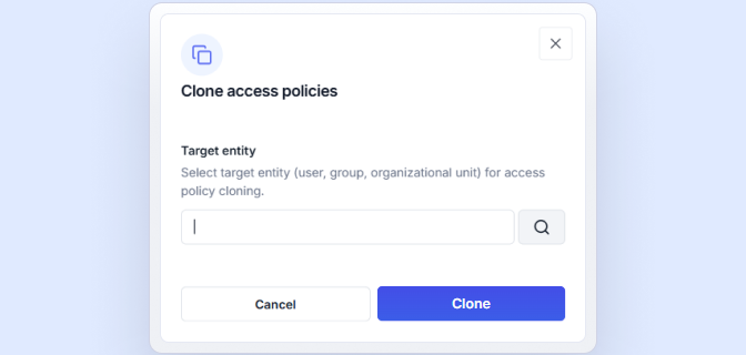 Clone access policies