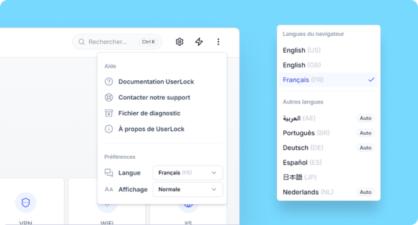 Plus de langues supportées