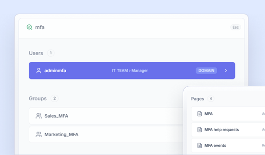 UserLock global search