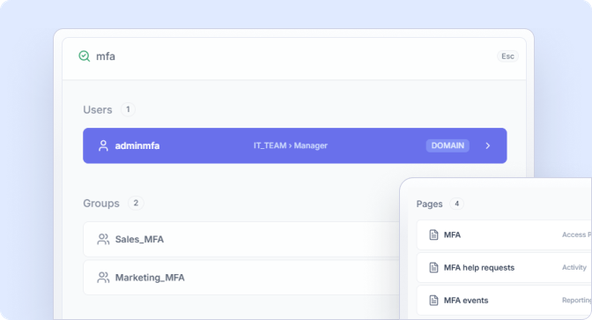 UserLock global search