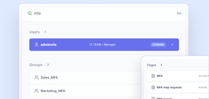 UserLock global search