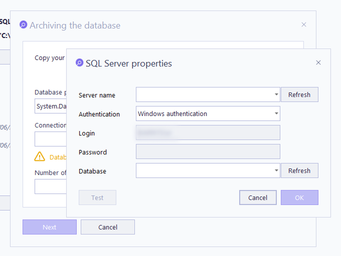 Database properties