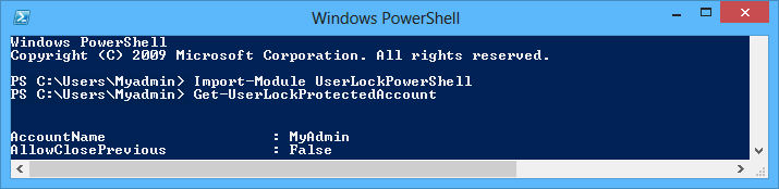 powershell protected account