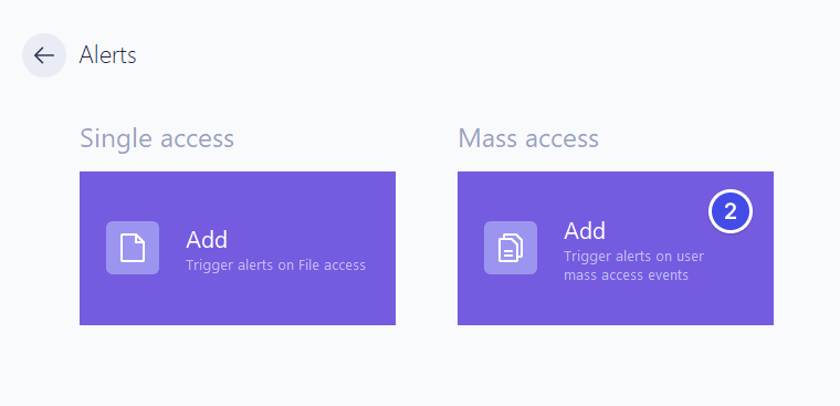 Alerts - Select mass access
