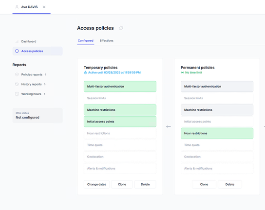 Access policies - Active Directory