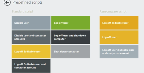 Predefined scripts