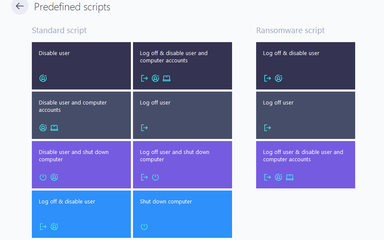 Predefined scripts