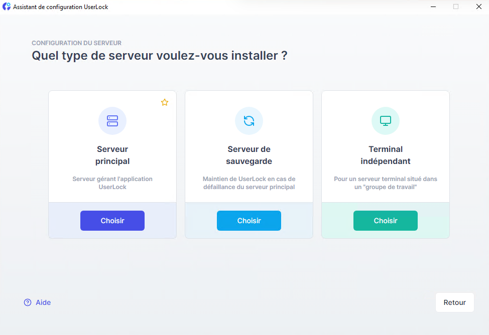 Configuration d'userLock en serveur principal
