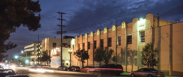 Gnomon's Building Exterior at night