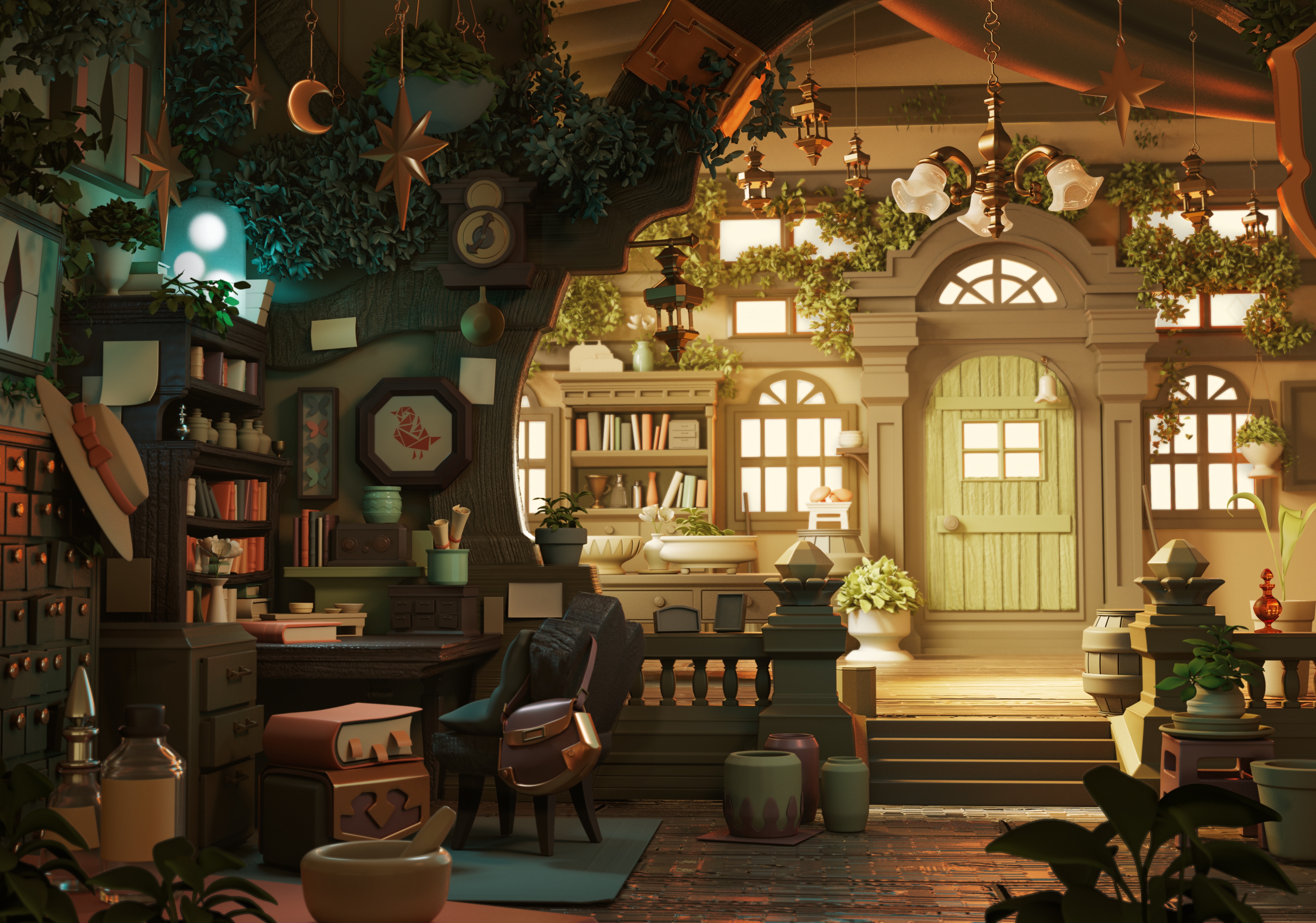Student Work by Xingchen Yi - Concept by Twitter @ponsumi_game