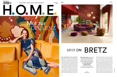 Titel des Magazins HOME mit Bretz Bericht