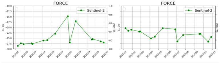 Sentinel-2 NDVI time series