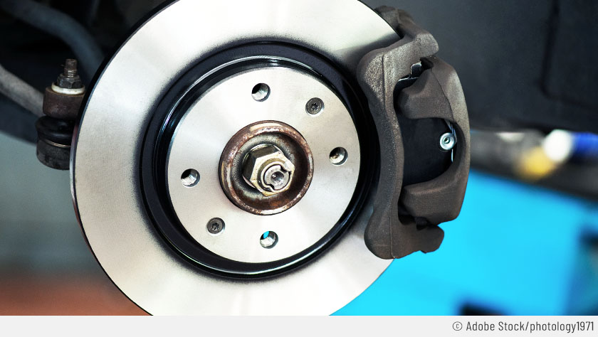 Frein neuf installé sur voiture