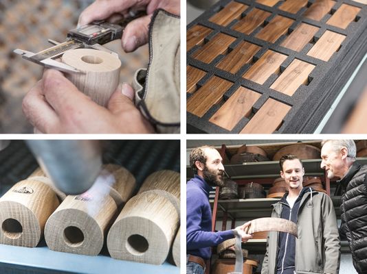 Montage of the manufacturing process