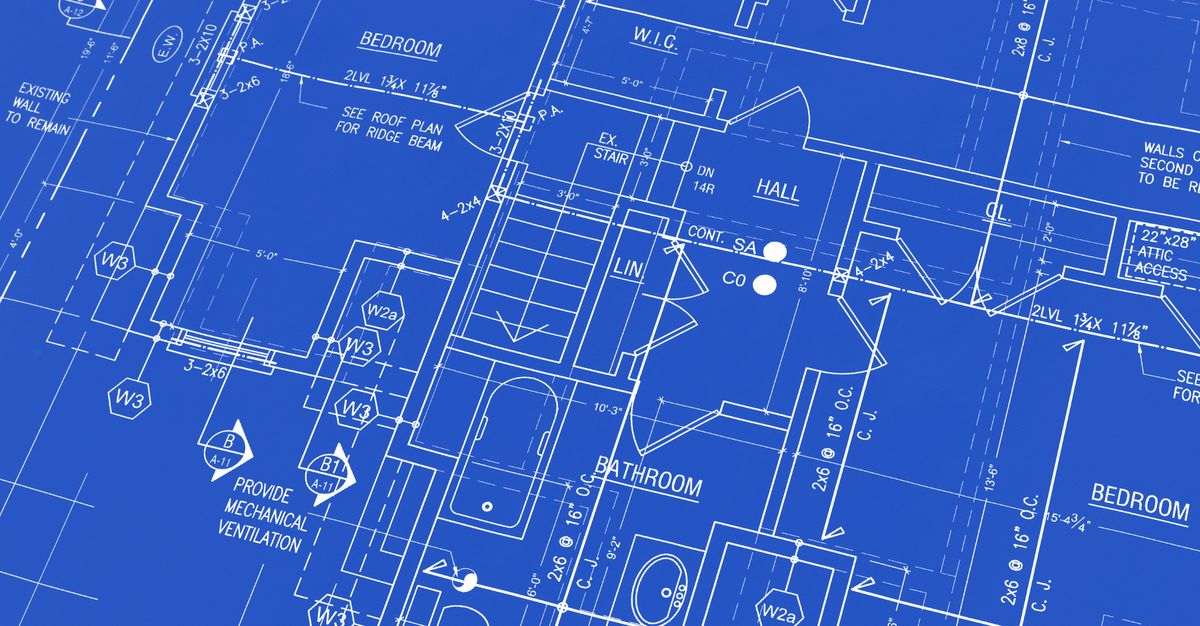 Closeup of a blueprint of a home, to represent our feature called Blueprint