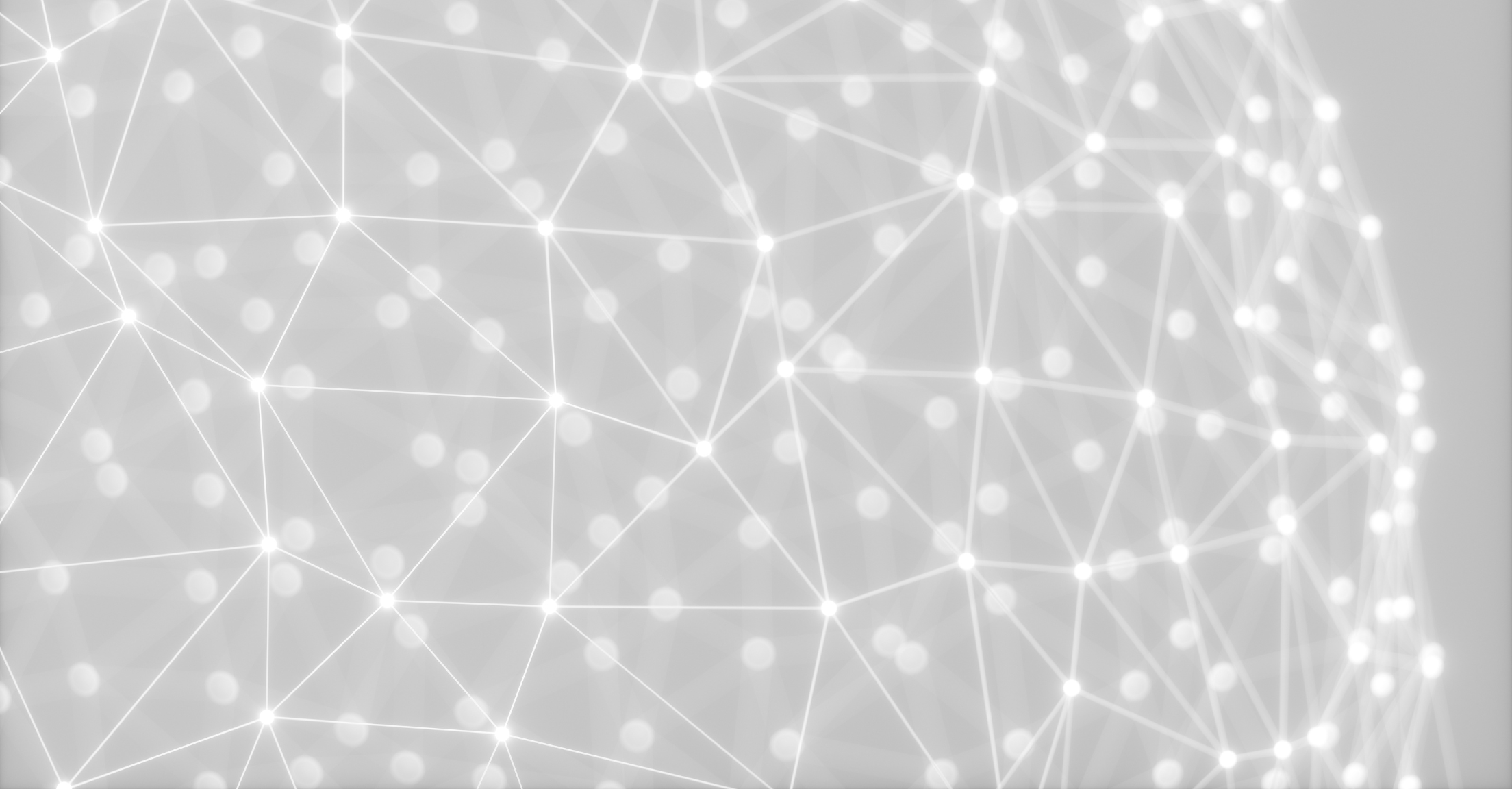 A glowing orb showing connections between dots, to indicate data connections or integrations