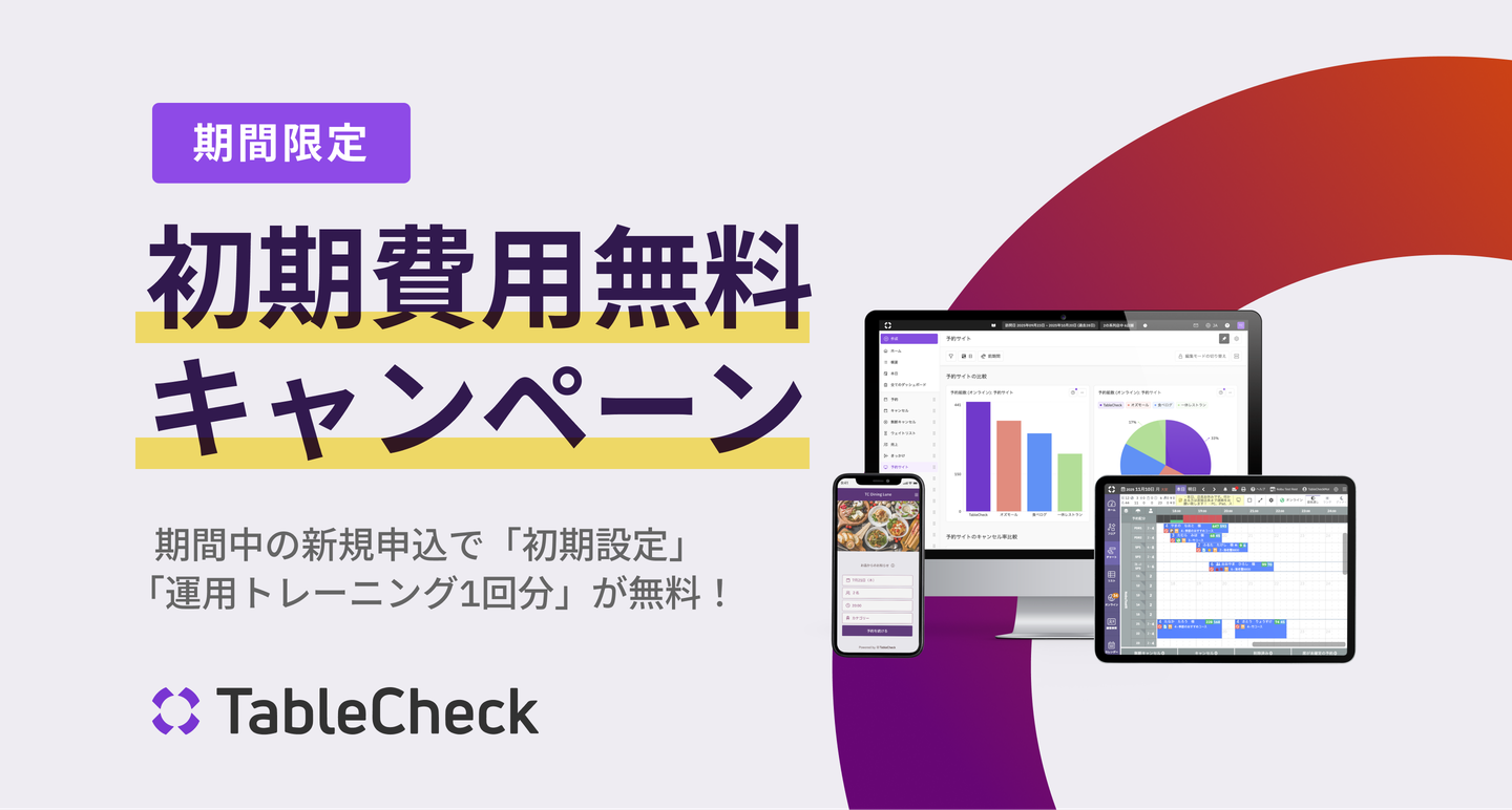 【期間限定】初期費用無料キャンペーン