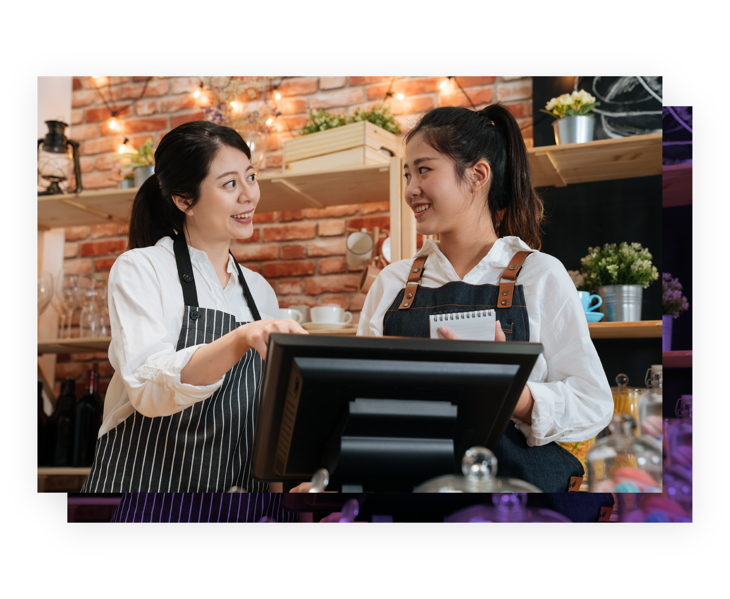 初日から熟練スタッフのような対応を