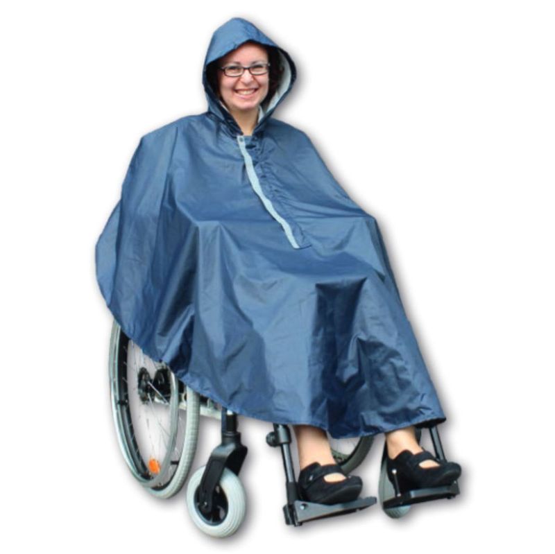 Regenponcho Rolko-rainPRO
mit Kapuze, Innentasche, blau
Aussen wasserabw., innen Baumwolle