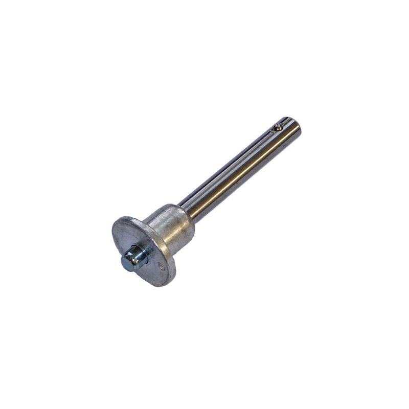 Kugel-Sperrbolzen
Bolzen Stahl, Griff Aluminium
Bolzen-Ø 6,3mm, Länge 34mm