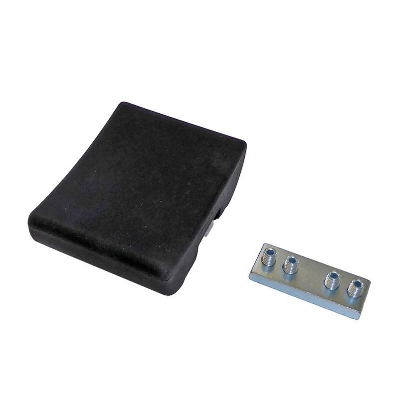 Rallonge, mesures 70x95x32mm
Couleur noir, matériel en polyuréthane
Rail en alu + kit de fixation