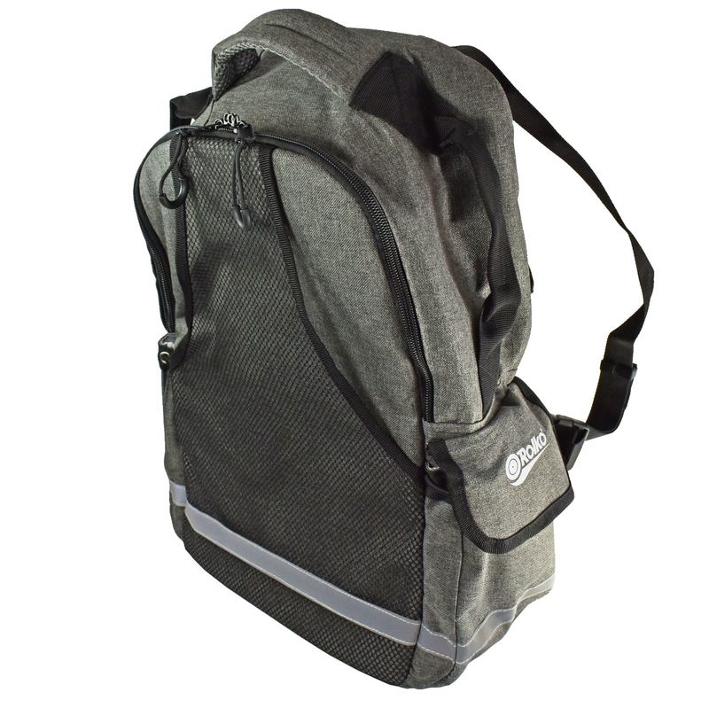 Rolko-Bag Rollstuhl-Multitasche
Masse: 470x360x150mm, Grau/Schwarz
Klickverschluss-Gurte für Rückenmontage