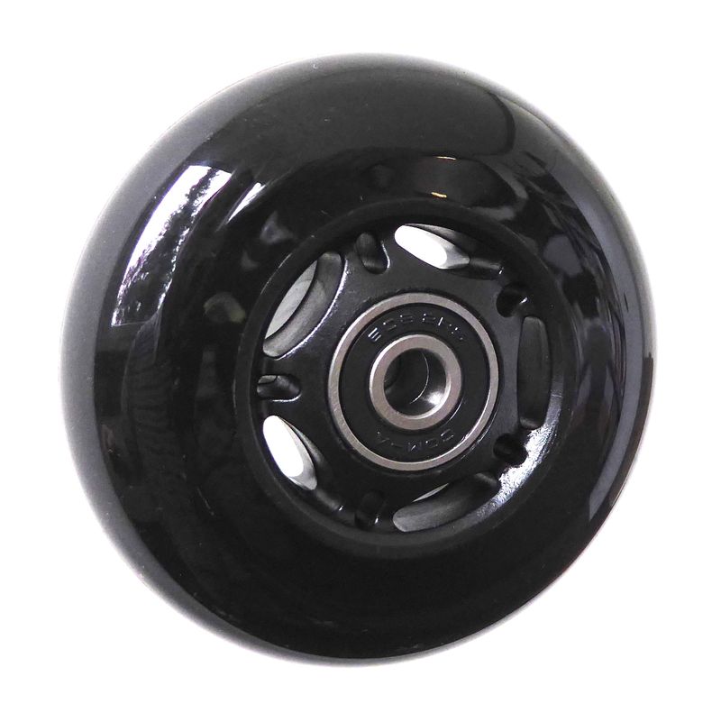 Roue de skate à jante plastique noir
Pneu en polyuréthane 80x24mm noir
Moyeu Ø x longeur: 8,0mm x 24mm