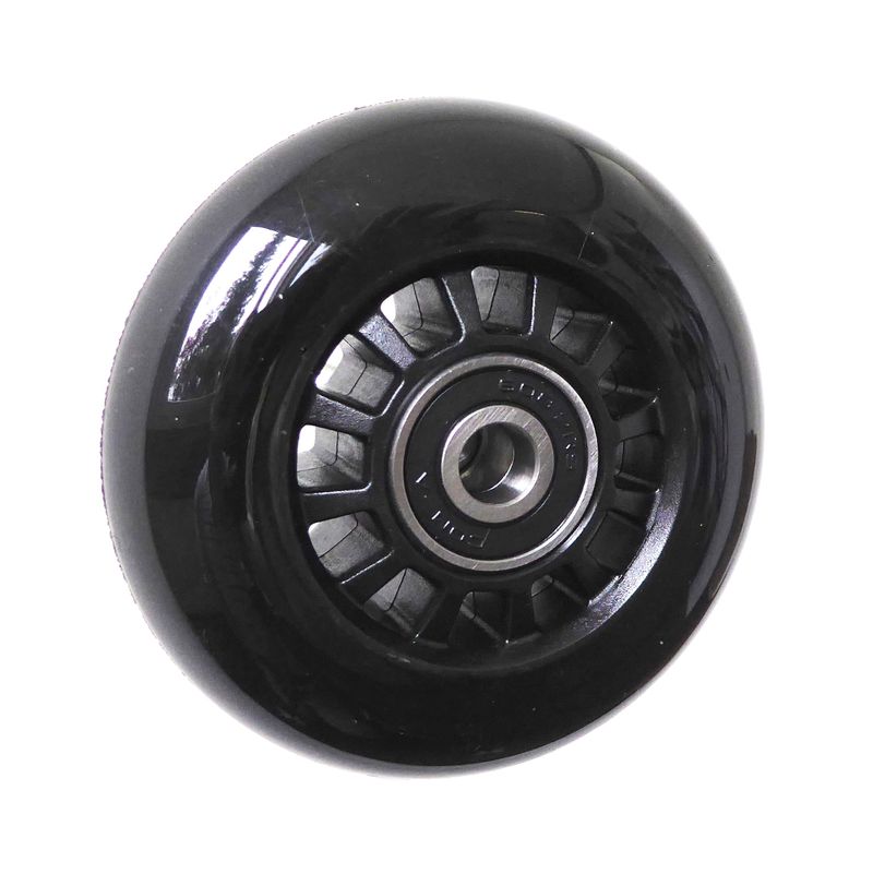 Roue de skate à jante plastique noir
Pneu en polyuréthane 72x24mm noir
Moyeu Ø x longeur: 8,0mm x 24mm