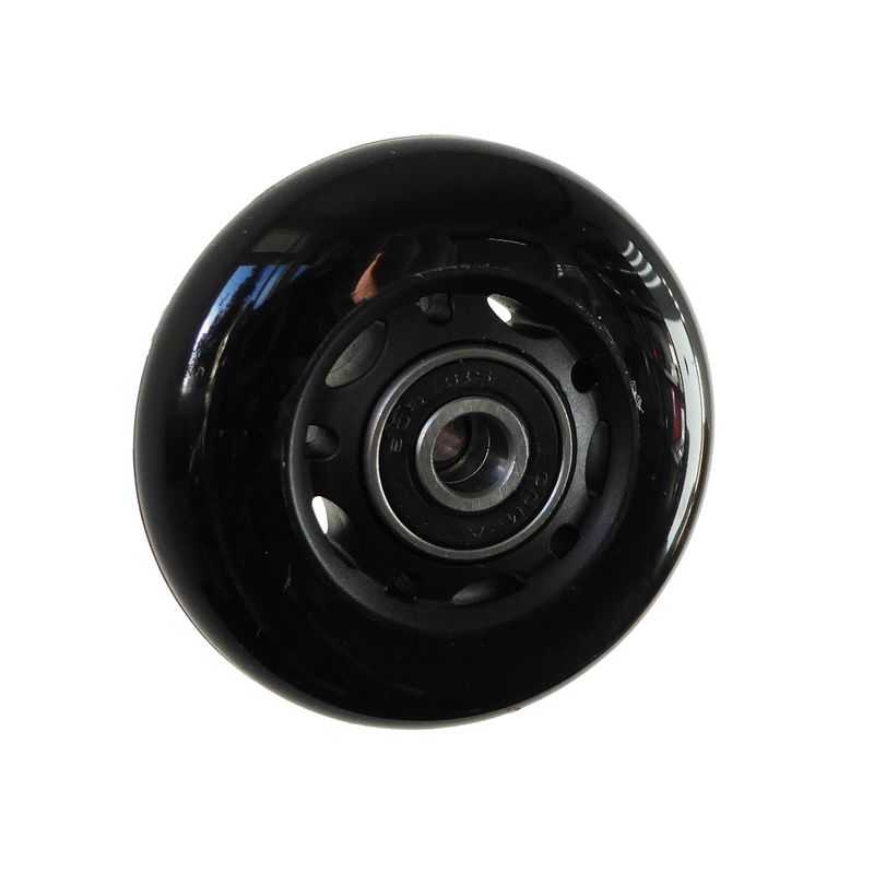 Roue de skate à jante plastique noir
Pneu en polyuréthane 63x18mm noir
Moyeu Ø x longeur: 8,0mm x 18mm