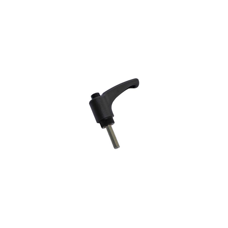 Klemmhebel M5x20
Griff: Kunststoff schwarz, L: 22-32mm
Aussengewinde: Stahl verzinkt