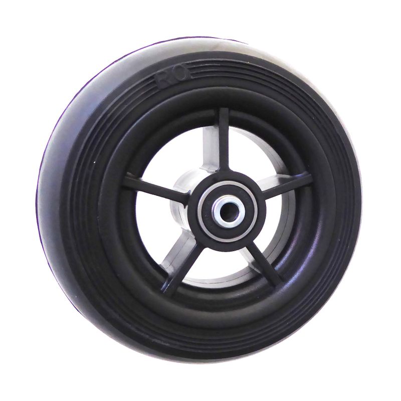 Rad mit Ku.-Felge schwarz
Vollgummireifen 140x40mm schwarz
Bohrung 8,0mm / NL 46mm