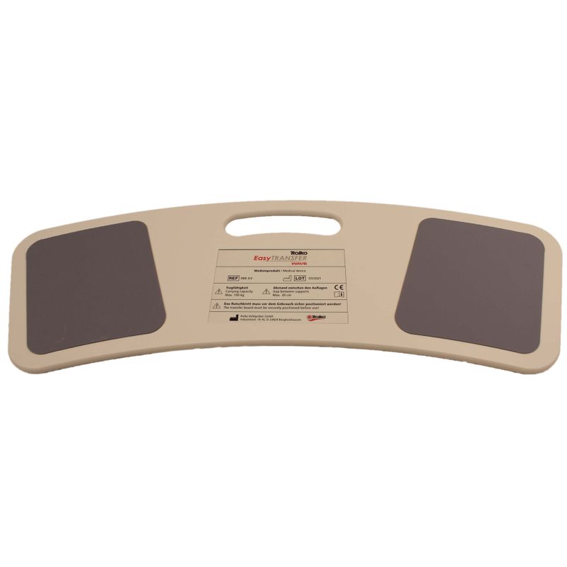 Rutschbrett Rolko-EasyTRANSFER wave
Farbe grau, LxB: 70cm x 21.5cm
Belastbarkeit: 130kg, Gewicht: 1.4kg