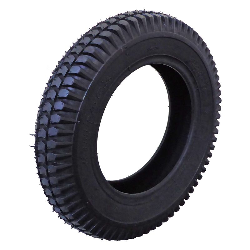 Bereifung 3.00-8" (RO/iMPAC)
Farbe schwarz, Profil Block (R-101)
Reifendruck: 2.5 Bar