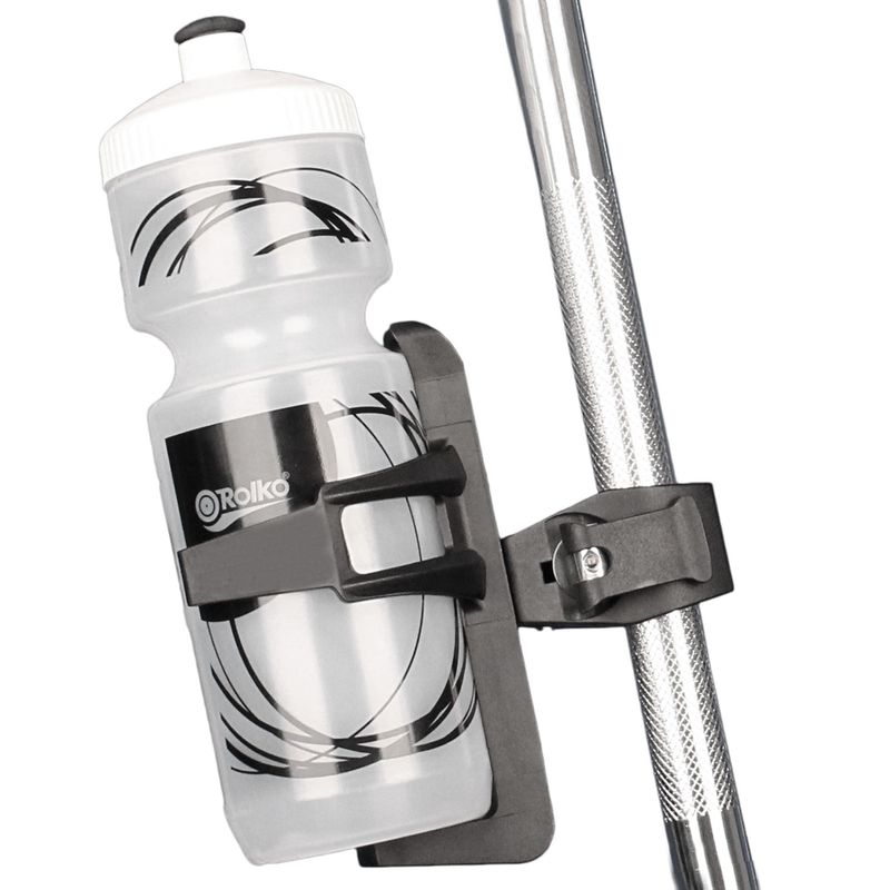 Trinkflasche Rolko-dribo inkl. Halter
Füllmenge: 750 ml, Halter mit Klemme
geeignet an Scooter/Rollstuhl/Rollator