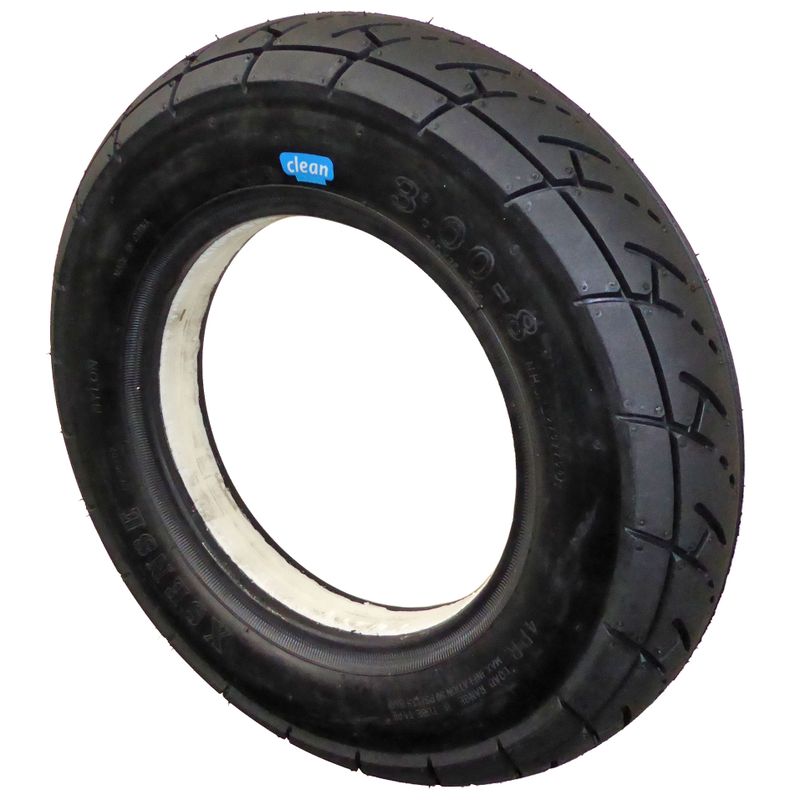 Pneu increvable 3.00-8" (remplit PU)
Couleur noir NM, profile race (CY-263)
Espace du fond de jante: 38-42mm