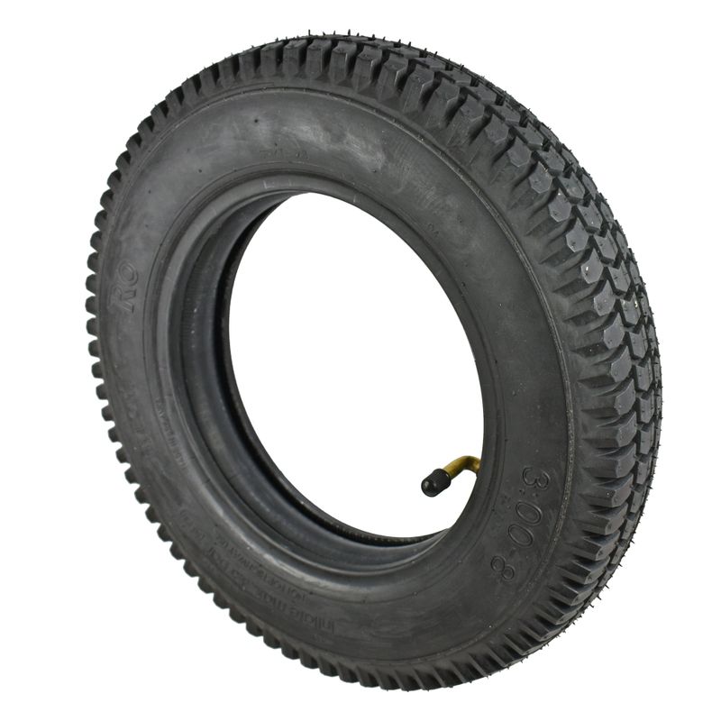 Pneu increvable 3.00-8" (smart)
Couleur noir NM, profile cramp. (CY-145)
Espace du fond de jante: 32mm