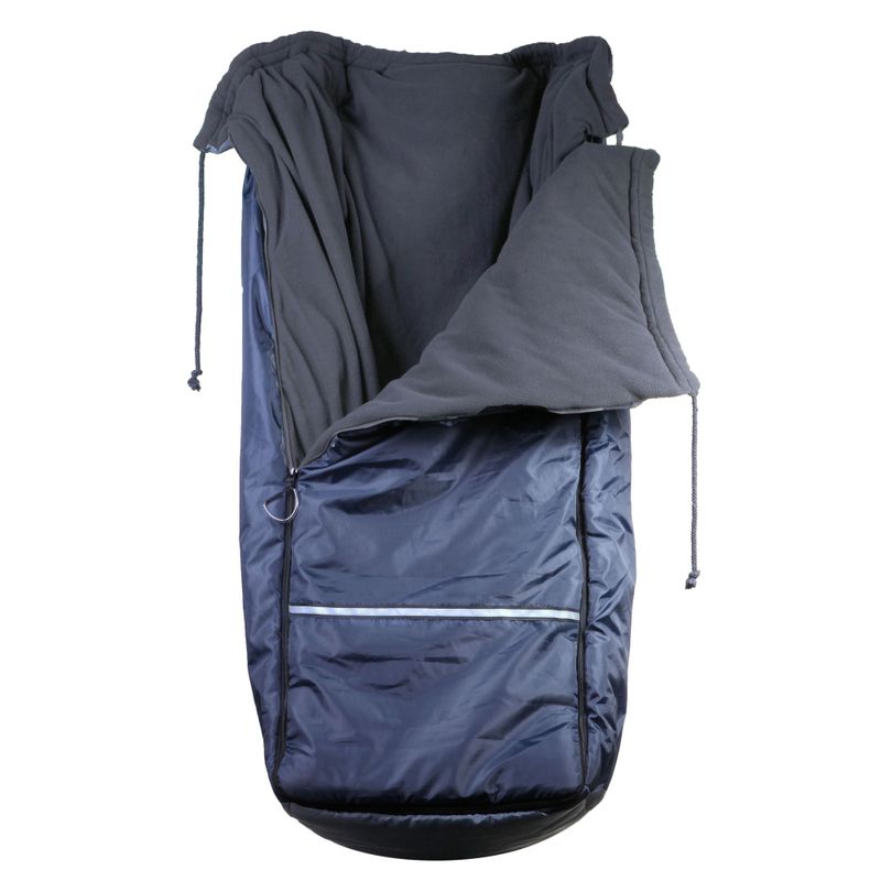 Schlupfsack Rolko-Thermo S (bis 1.58m)
grosser Reissverschluss, rutschfest, blau
Aussen wasserabw., innen PolarFleece