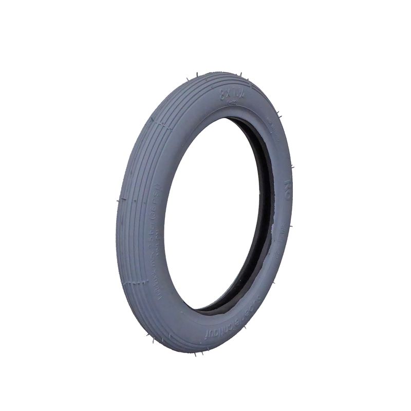 Bereifung 8x1.1/4" (200x30mm)
Farbe grau, Profil gerillt (R-103)
Reifendruck: 2.5 Bar