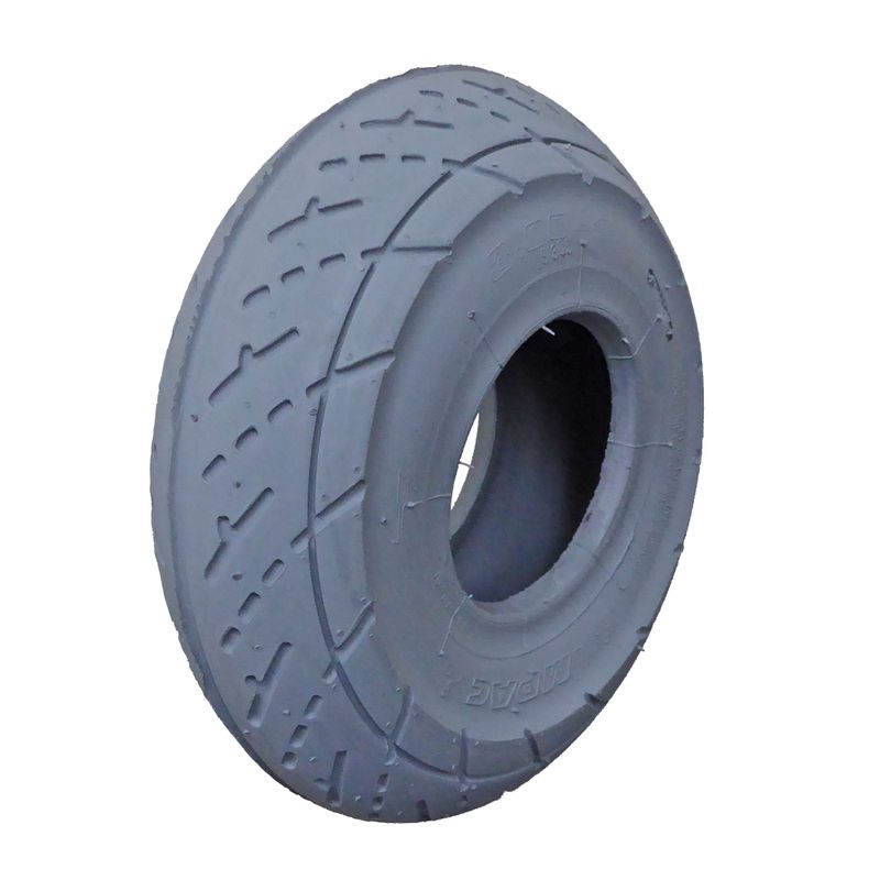Pneu 3.00-4" (260x85mm)
Couleur gris, profile Race (R-104)
Pression: 2.5 Bar