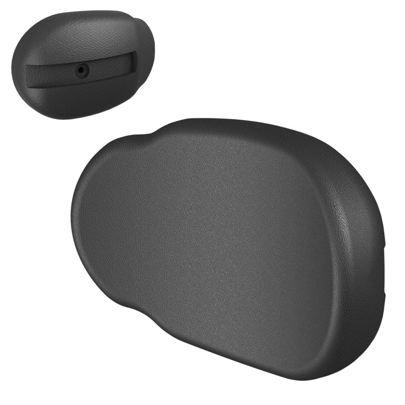 Seitenpelotte LxB: 165x100mm
Farbe schwarz, Mat. PU-Schaum
mit Stahl-Einlage, 1x M6 zentral