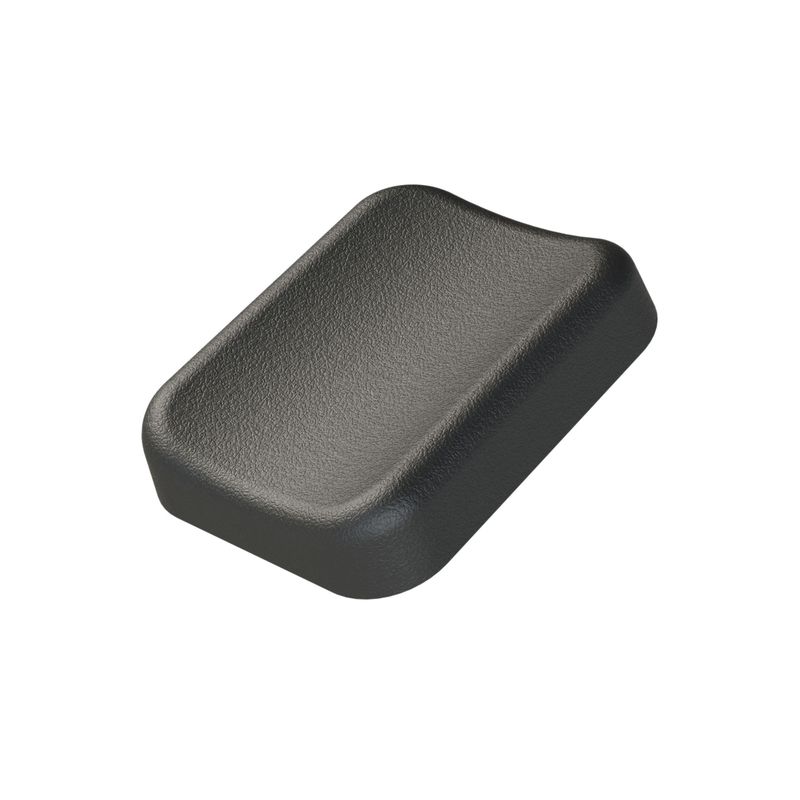 Wadenauflage LxBxH: 148x120x21-30mm
Farbe schwarz, Mat. PU-Schaum
mit Holzkern, 4x M5 à 50x20mm