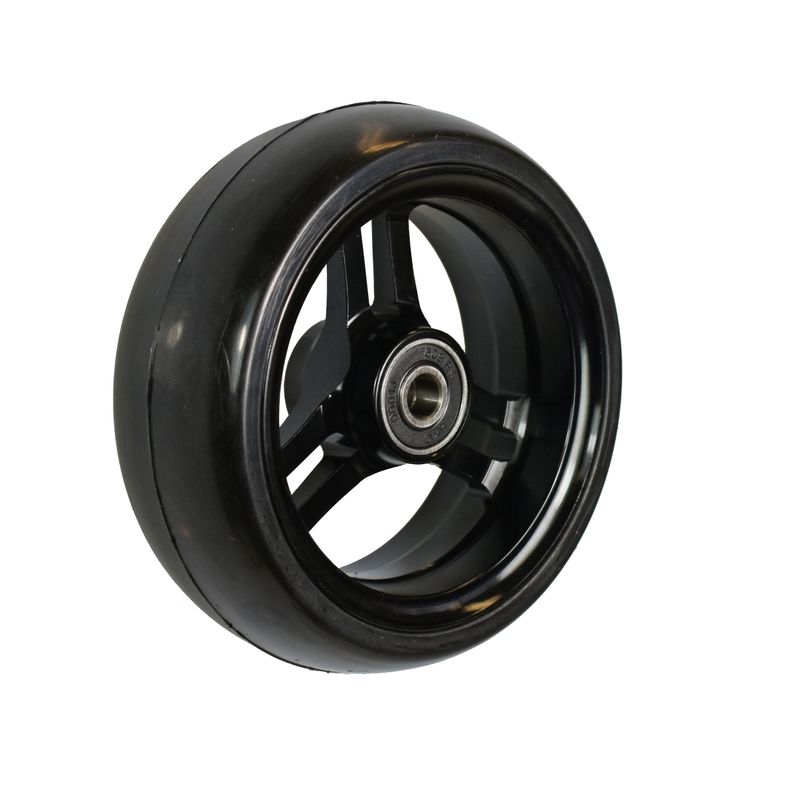 Roue à jante alu léger 4x1,4" noir
Pneu en polyuréthane 100x35mm noir
Moyeu Ø x longeur: 8,0mm x 25mm