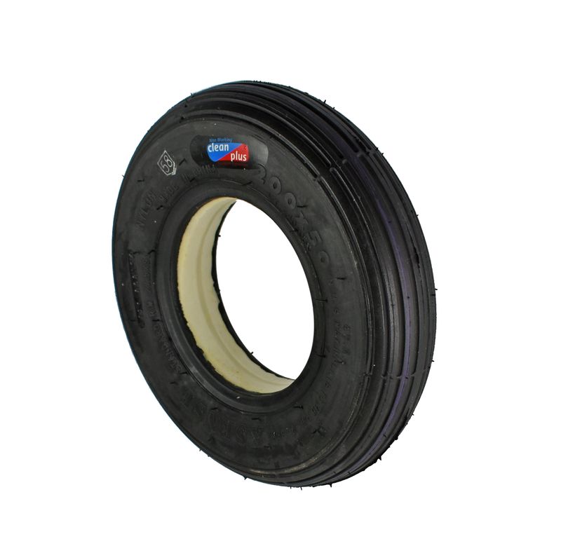 Bereifung 200x50mm pannensicher NM
Farbe schwarz, Profil Rille (R-103)
FB: 28mm (AA200/50-DS-28-CY240-NM)