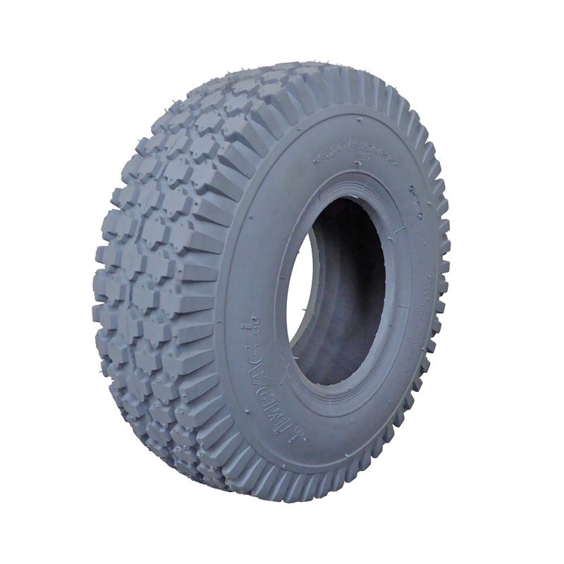 Pneu 4.10/3.50-5" (iMPAC)
Couleur gris, profile cramponné (R-110)
Pression: 3.5 Bar