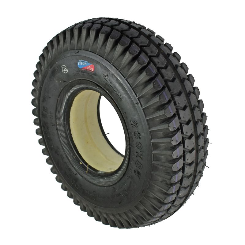 Pneu increvable 260/85 (3.00-4")
Couleur noir NM, profile cramp. (CY-145)
Espace du fond de jante: 55mm