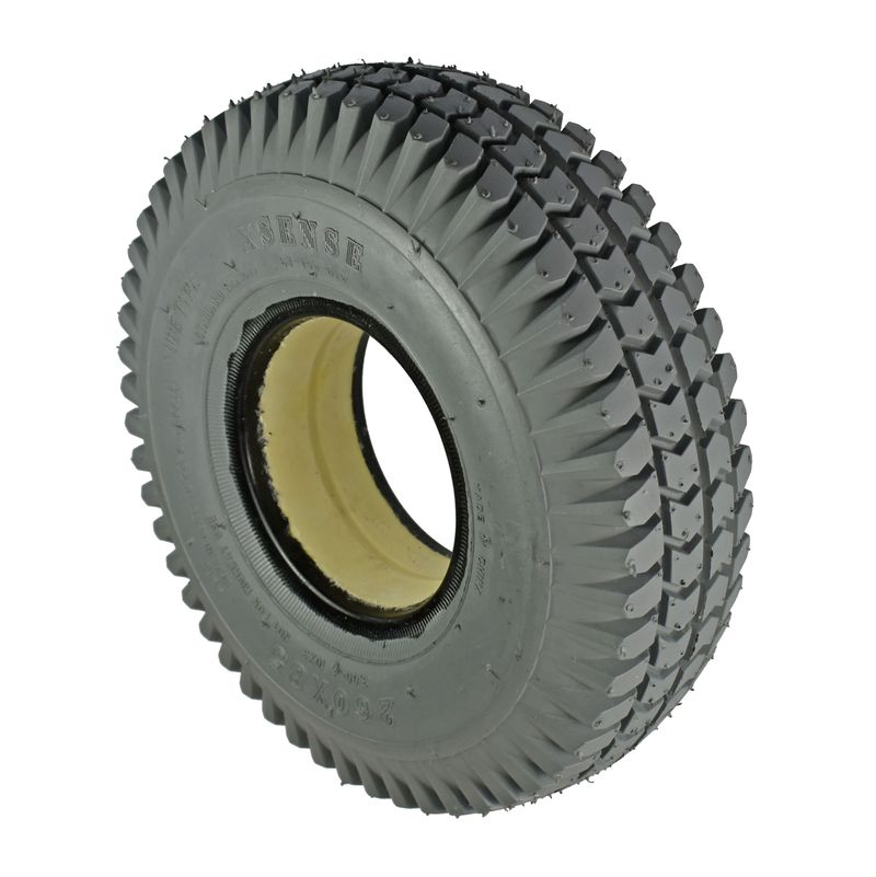 Pneu increvable 260/85 (3.00-4")
Couleur gris, profile cramp. (CY-145)
Espace du fond de jante: 55mm