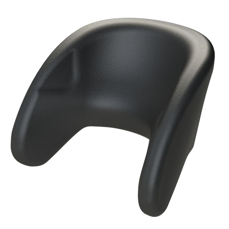 Appui-tête N°10, mesures 230x185x189mm
Couleur noir, matériel en polyuréthane
Coeur en acier, fixation à boule